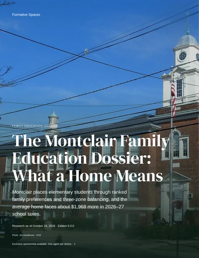 Page 1 of 66: The Montclair Family Education Dossier: What a Home Means.