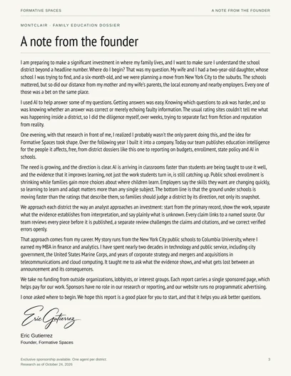 Page 3 of 66: A note from the founder.